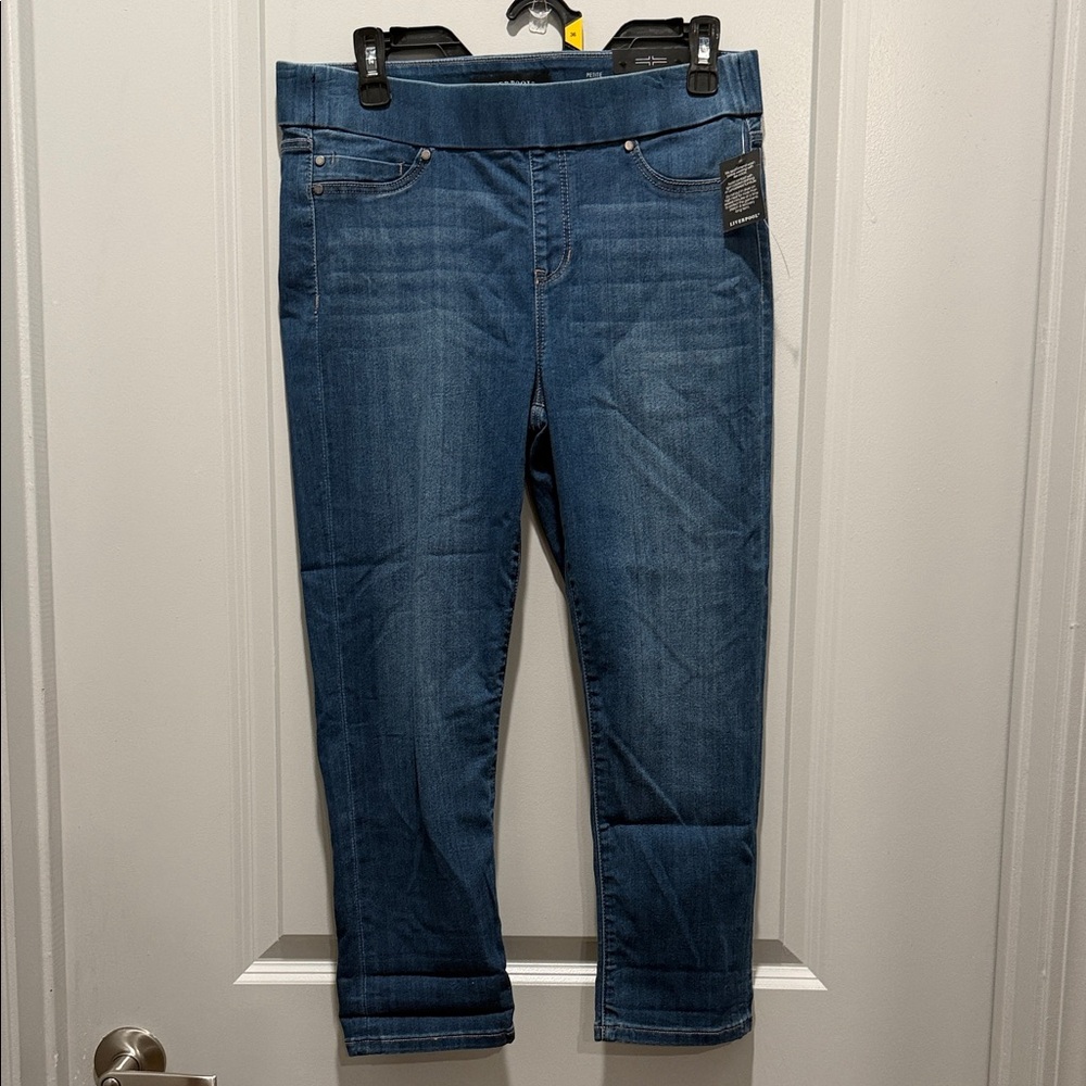 Liverpool Capri Denim Jeggings | Sz 8P